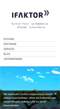 Mobile Screenshot of ifaktor.de