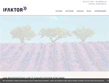 Tablet Screenshot of ifaktor.de